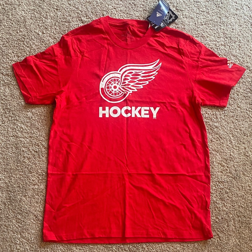 adidas Red Hockey Graphic Tee